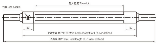 南通瓦片式氣漲軸圖紙結構